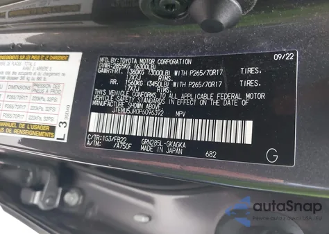 2023 Toyota 4Runner Sr5 from USA, damaged, VIN JTEMU5JR0P6096392